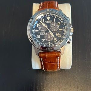 Citizen Platinum Eco Drive Watch  E820 Perpetual Calendar Chronograph.